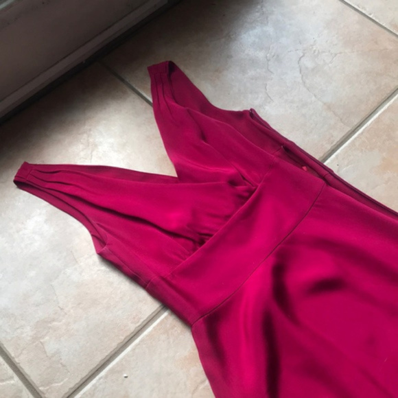 J. Crew Magenta Pink Sophia Cocktail Dress in Silk Tricotine Size 0 - Picture 6 of 6